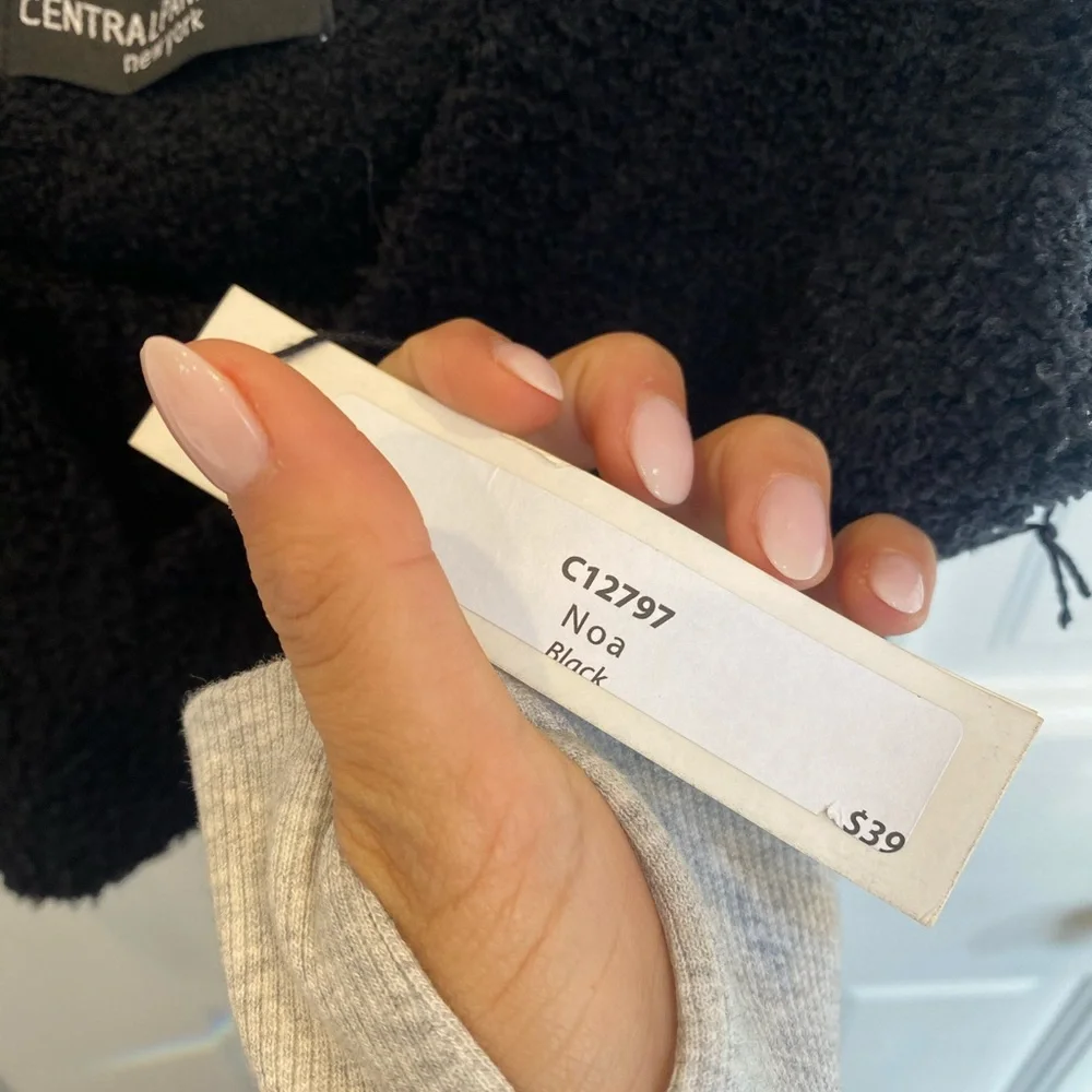 NEW Central Park West teddy black crop tank top size L/XL - Picture 8 of 8